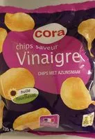 Mängden socker i Chips saveur vinaigre