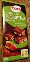 Mängden socker i Chocolat lait noisettes