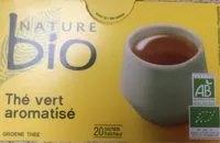 Mängden socker i Thé vert aromatisé bio