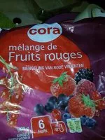 Mängden socker i Mélange de fruits rouges cora