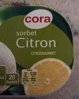 Mängden socker i Sorbet citron