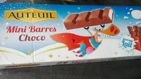 Mängden socker i Mini barres choco