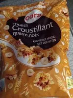 Mängden socker i Muesli croustillant quatre noix