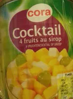 Mängden socker i Cocktail 4 fruits au sirop
