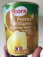 Mängden socker i Poires Williams au sirop léger