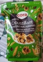 Mängden socker i Muesli croustillant chocolat noir, noisettes