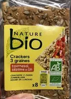 Mängden socker i Crackers 3 graines