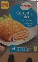 Mängden socker i Cordons bleus de poulet