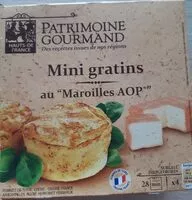 Mängden socker i Mini gratins au "Maroilles AOP"