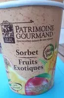 Mängden socker i Sorbet Fruits Exotiques