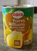 Mängden socker i Poires Williams au sirop léger