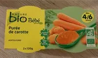 Mängden socker i Purée de carotte Bio