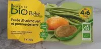 Mängden socker i purée d'haricot vert et pomme de terre