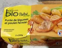 Mängden socker i Purée de légumes et poulet fermier