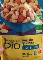 Mängden socker i Mix de graines non salées