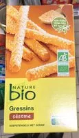 Mängden socker i Gressins sesame