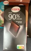 Mängden socker i Noir 90%
