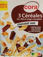 Mängden socker i 3 céréales chocolat noir
