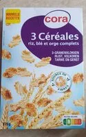 Mängden socker i 3 Céréales riz, blé et orge complets