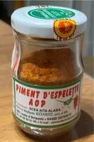 Mängden socker i Piment d’Espellette AOP
