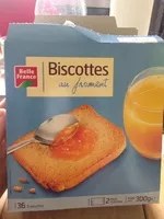 Mängden socker i Biscottes au Froment