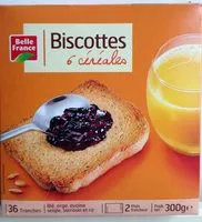 Mängden socker i Biscottes 6 céréales