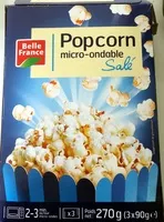 Mängden socker i Popcorn micro-ondable salé