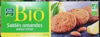 Mängden socker i Sablés  amandes saveur citron bio