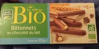 Mängden socker i Batonnets au chocolat au lait