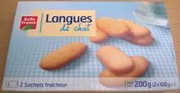Mängden socker i Langues de chat