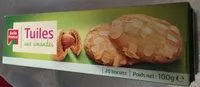 Mängden socker i Etui Tuiles Aux Amandes 100G Belle France