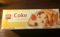 Mängden socker i Cake aux Fruits