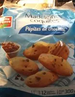 Mängden socker i Madeleines coquilles pépites de chocolat