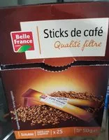 Mängden socker i sticks de café qualité filtre