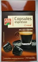 Mängden socker i Capsules Espresso Corsé