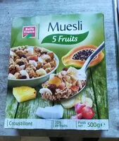 Mängden socker i Muesli 5 fruits