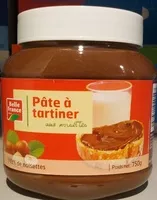 Mängden socker i Pâte à tartiner aux noisettes