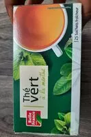 Mängden socker i Thé vert à la menthe