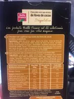 Mängden socker i Chocolat noir feves de cacao