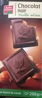 Mängden socker i Chocolat noir noisettes entières