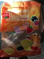 Mängden socker i bonbons tendres