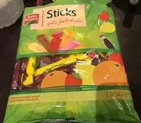Mängden socker i Sticks Gouts Fruit Et Cola