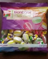 Mängden socker i Bonbons Tutti Frutti