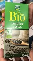 Mängden socker i Lentilles vertes