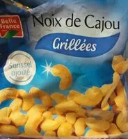 Mängden socker i Noix de cajou grillées SSA