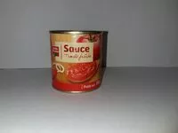 Mängden socker i Sauce Tomate fraîche