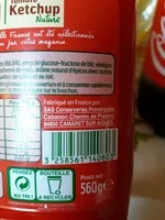 Mängden socker i Tomato Ketchup Nature