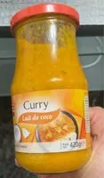 Mängden socker i Sauce curry lait coco