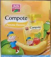 Mängden socker i Compote pomme banane