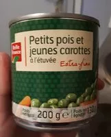 Mängden socker i Petits pois et jeunes carottes